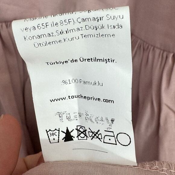 NWT Touche Pink Balloon Sleeve Maxi Dress Women’s EU 2 US M/L Textured Long - Picture 6 of 7